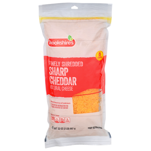 Brookshire's Natural Cheese Sharp Cheddar Finely Shredded - 32 Ounce