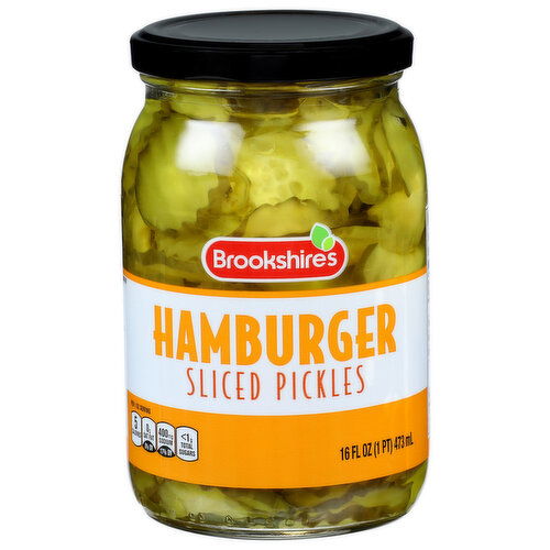 Brookshire's Hamburger Sliced Pickles - 16 Fluid Ounce
