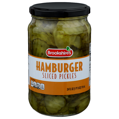 Brookshire's Hamburger Sliced Pickles - 24 Fluid Ounce