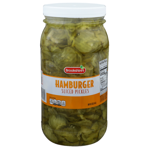 Brookshire's Hamburger Sliced Pickles - 80 Fluid Ounce