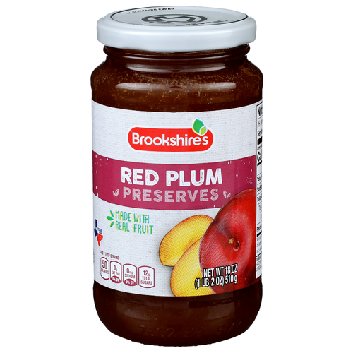 Brookshire's Red Plum Preserves - 18 Ounce