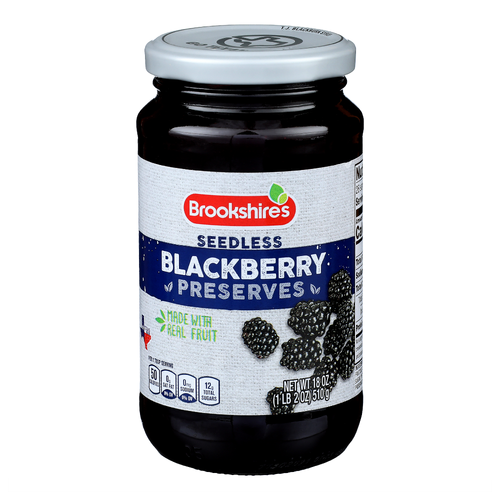 Brookshire's Seedless Blackberry Preserves - 18 Ounce