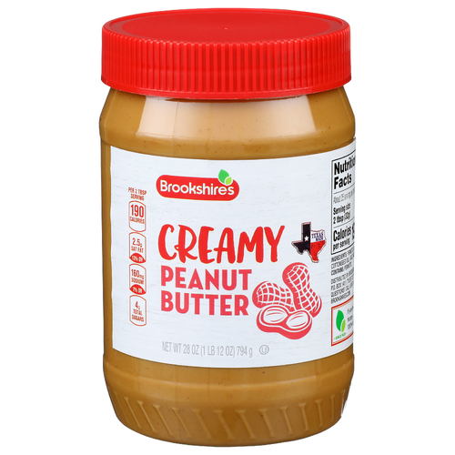 Brookshire's Creamy Peanut Butter - 28 Ounce