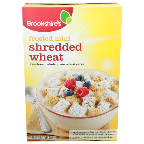 Brookshire's Shredded Wheat Frosted Mini Sweetened Whole Grain Cereal - 24 Ounce