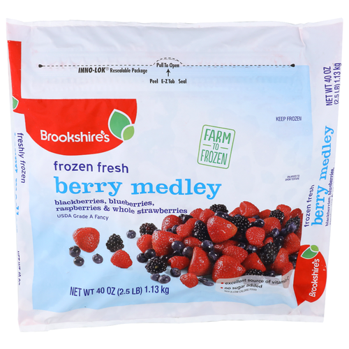 Brookshire's Frozen Fresh Berry Medley - 40 Ounce