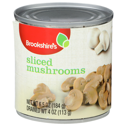 Brookshire's Sliced Mushroom - 6.5 Ounce