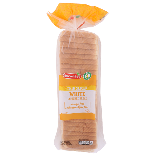 Brookshire's & Super 1 Foods White Thin Sliced Enriched Bread - 20 Ounce