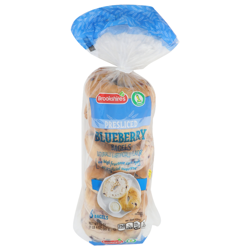 Brookshire's Blueberry Presliced Bagels - 3.333 Ounce - 6 Count