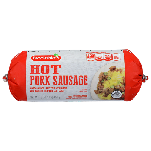 Brookshire's Hot Pork Breakfast Sausage - 16 Ounce