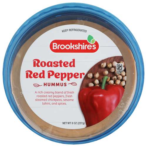 Brookshire Brk Rstd Red Pepper Hummus - 8 Ounce