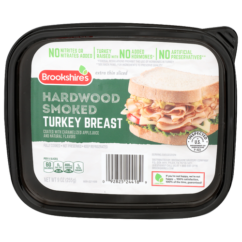 Brookshire's Extra Thin Sliced Hardwood Smoked Turkey Breast - 9 Ounce