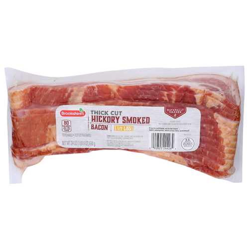 Brookshire's Thick Cut Hickory Smoked Bacon - 24 Ounce