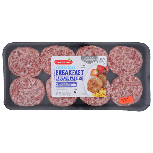Brookshire's Original Breakfast Sausage Patties - 12 Ounce Image 1 of 4