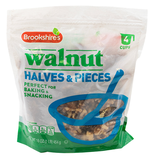 Brookshire's Walnut Halves & Pieces - 16 Ounce