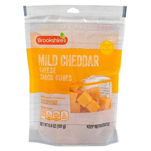Brookshire's Mild Cheddar Cheese Snack Cubes - 6.4 Ounce