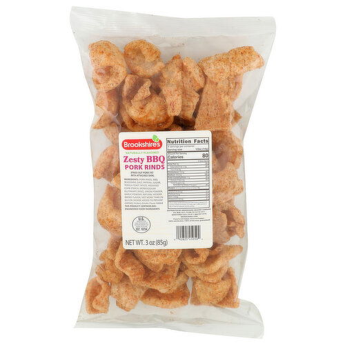 Brookshire's Zesty BBQ Pork Rinds - 3 Ounce