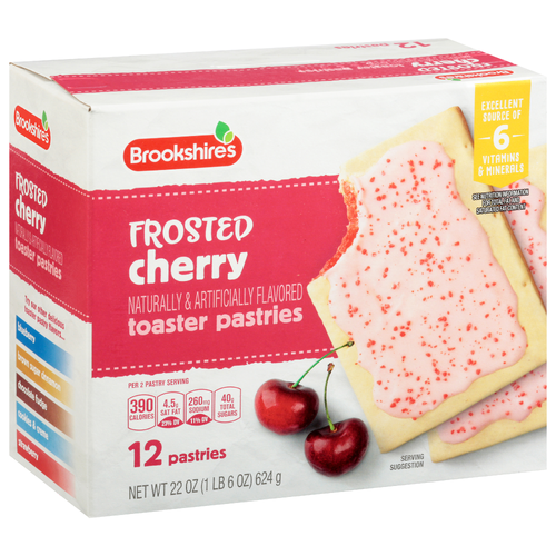 Brookshire's Frosted Cherry Toaster Pastries - 22 Ounce