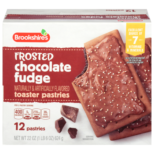 Brookshire's Frosted Chocolate Fudge Toaster Pastries - 22 Ounce