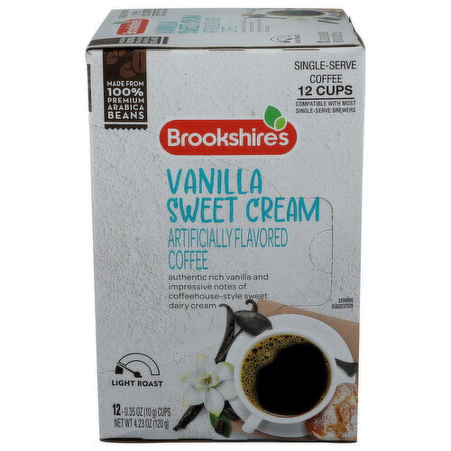 BROOKSHIRE'S Io Brk Vanilla Sweet Cream Ss - 0.353 Ounce - 12 Count