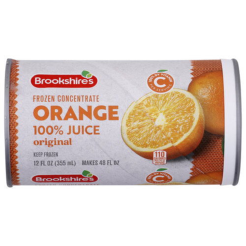 Brookshire's Original 100% Orange Juice Concentrate - 12 Fluid Ounce