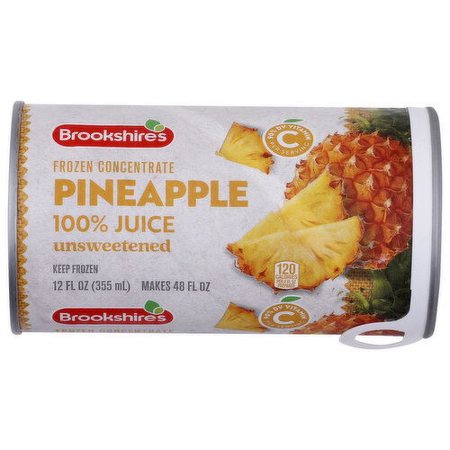 Brookshire's Unsweetened 100% Pineapple Juice Concentrate - 12 Fluid Ounce Image 1 of 2