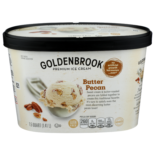 Goldenbrook Butter Pecan Premium Ice Cream - 1.5 Quart