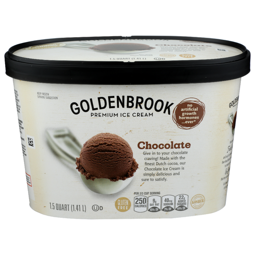 Goldenbrook Chocolate Premium Ice Cream - 1.5 Quart
