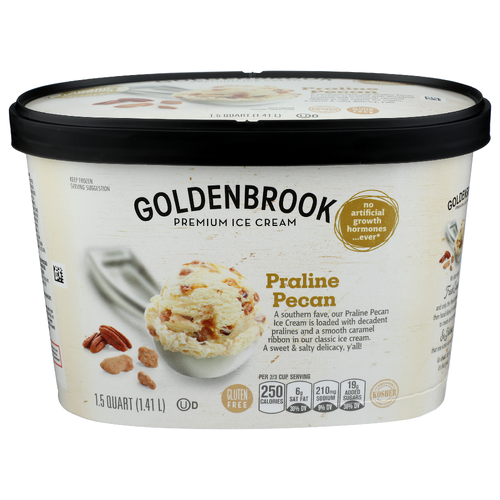 Goldenbrook Pecan Praline Premium Ice Cream - 1.5 Quart