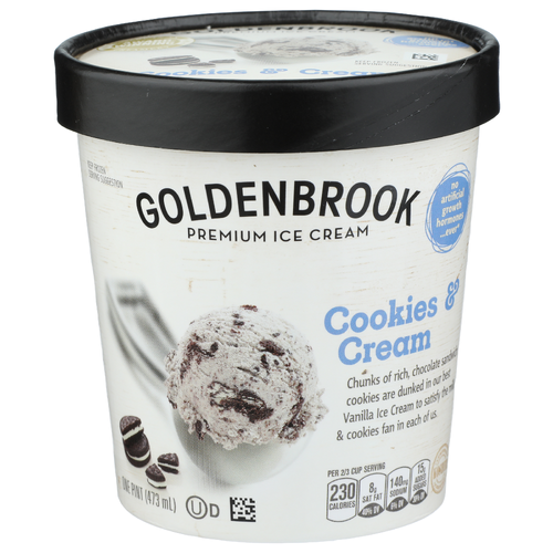 Goldenbrook Cookies & Cream Premium Ice - 1 Pint