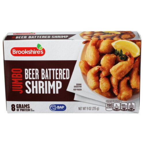 Brookshire's Jumbo Beer Battered Shrimp - 9 Ounce - 1 Count