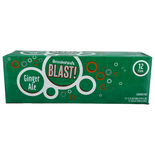 Brookshire's BLAST! Ginger Ale - 12 Fluid Ounce - 12 Count