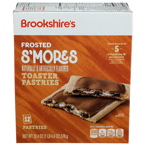 Brookshire's Frosted S'mores Toaster Pastries - 1.7 Ounce - 12 Count
