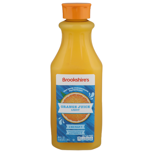 Brookshire's Light No Pulp Orange Juice - 46 Fluid Ounce