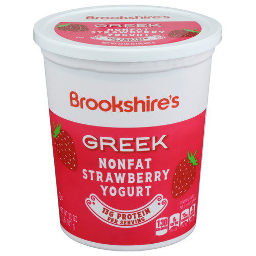 Brookshire's Nonfat Strawberry Greek Yogurt - 32 Ounce