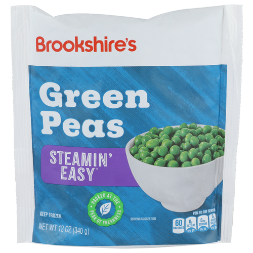 Brookshire's Steamin' Easy Green Peas - 12 Ounce Image 1 of 4