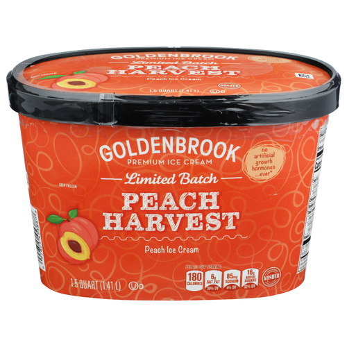 Goldenbrook Peach Harvest Ice Cream - 1.5 Quart