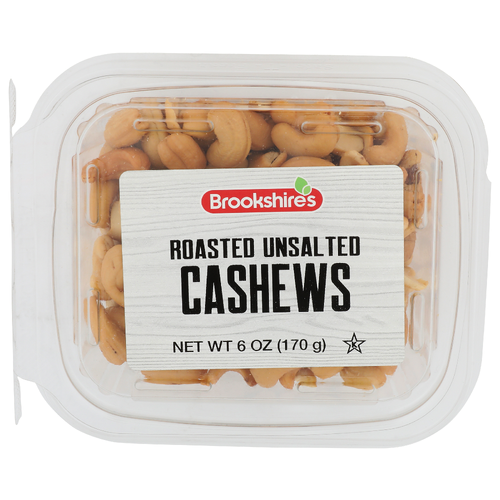 Brookshire's Roasted Unsalted Cashews - 6 Ounce
