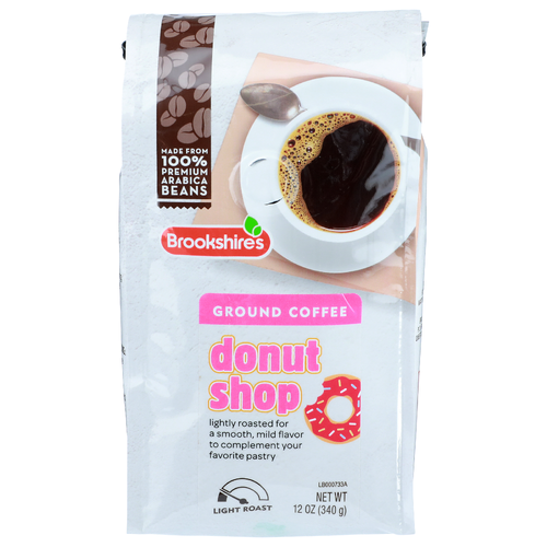 Brookshire's Donut Shop Light Roast Ground Coffee - 12 Ounce