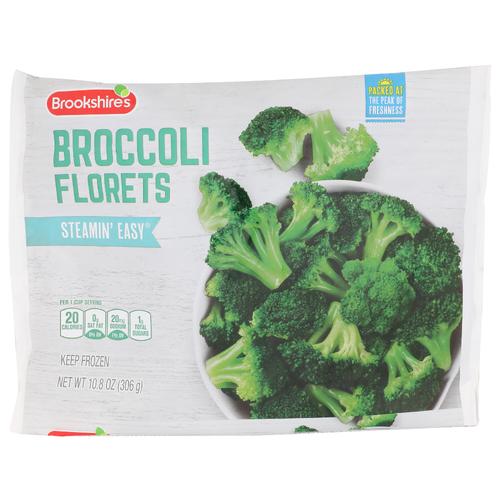Brookshire's Steamin' Easy Broccoli Florets - 10.8 Ounce