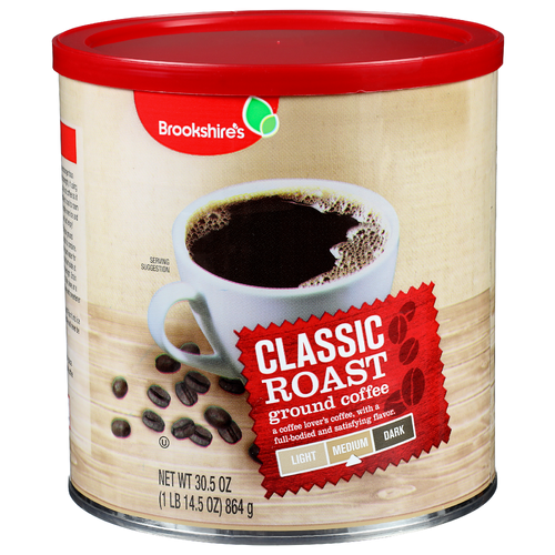 Brookshire's Medium Classic Roast Ground Coffee - 30.5 Ounce