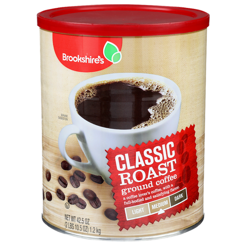 Brookshire's Classic Roast Medium Ground Coffee - 42.5 Ounce