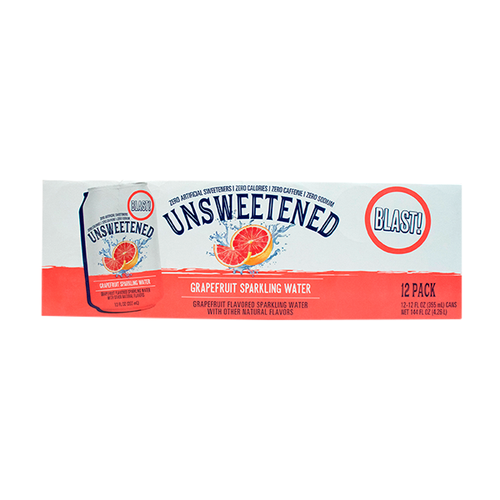 Brookshire's BLAST! Grapefruit Sparkling Water - 12 Count