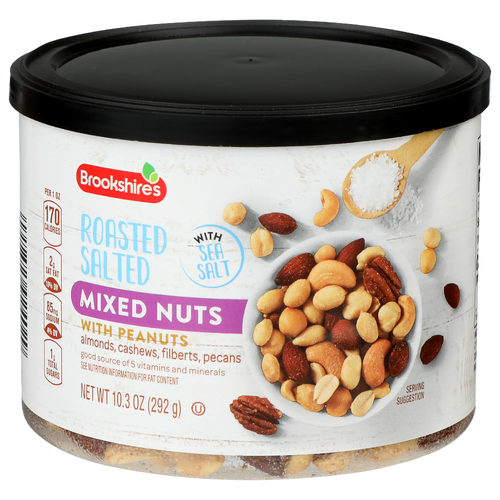 Brookshire's Roasted Salted Mixed Nuts - 10.3 Ounce
