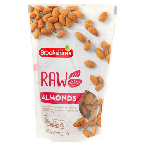 Brookshire's Raw Almonds - 10.25 Ounce