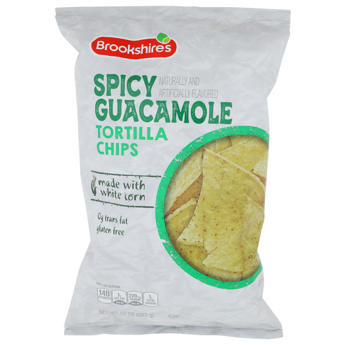 Brookshire's Spicy Guacamole Tortilla Chips - 10 Ounce