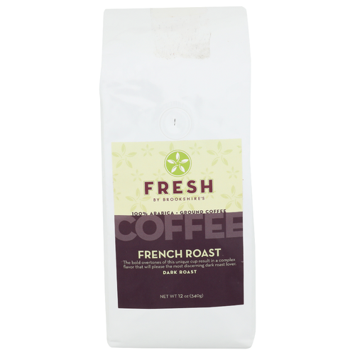 Brookshire's Dark Roast French Fresh By Ground Coffee - 12 Ounce