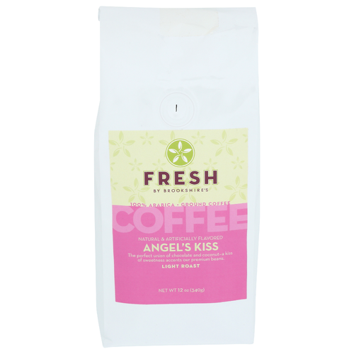 Brookshire's Light Roast Ground Coffee Fresh By Angel's Kiss - 12 Ounce