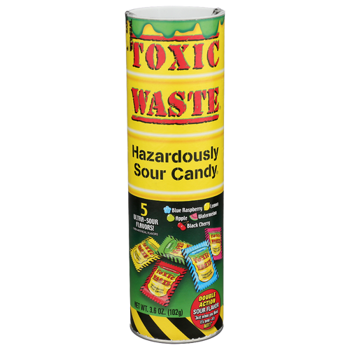 Toxic Waste Hazardously Sour Candy - 3.6 Ounce