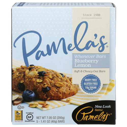 Pamela's Blueberry Lemon Whenever Bars Oat - 1.41 Ounce - 5 Count