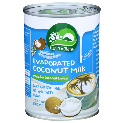 Nature's Charm Rich And Tasty Evaporated Coconut Milk - 12.2 Fluid Ounce